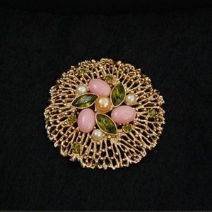 Vintage Sarah Coventry 1970's Fashion Splendor Brooch